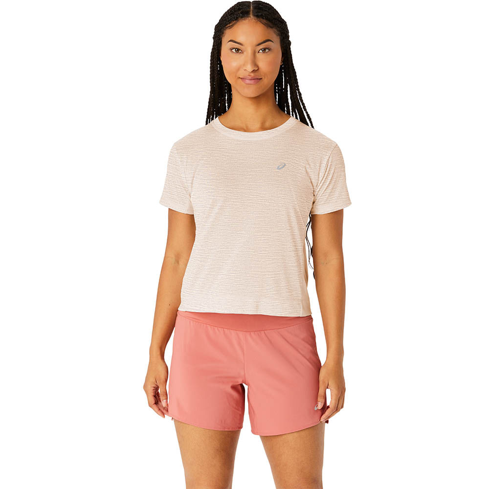 Polo ASICS Race Crop Top W Rose Dust Pale Apricot Mujer ASICS