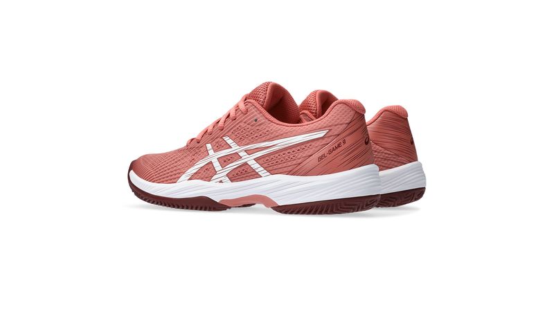 Zapatillas ASICS GEL Game 9 Clay Oc Light Garnet White Mujer ASICS