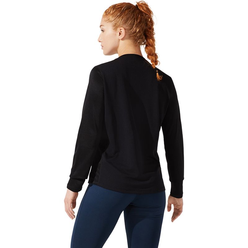 Polo-ASICS-Silver-LS-Top-Performance-Black-Mujer---1