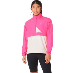 Casaca ASICS Fujitrail Anorak Pink Glo/Birch Mujer