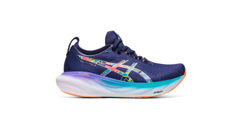 Zapatillas ASICS GEL-Nimbus 25 Indigo Blue/Pure Silver Mujer - ASICS Perú |  Calzado, Vestuario y Accesorios