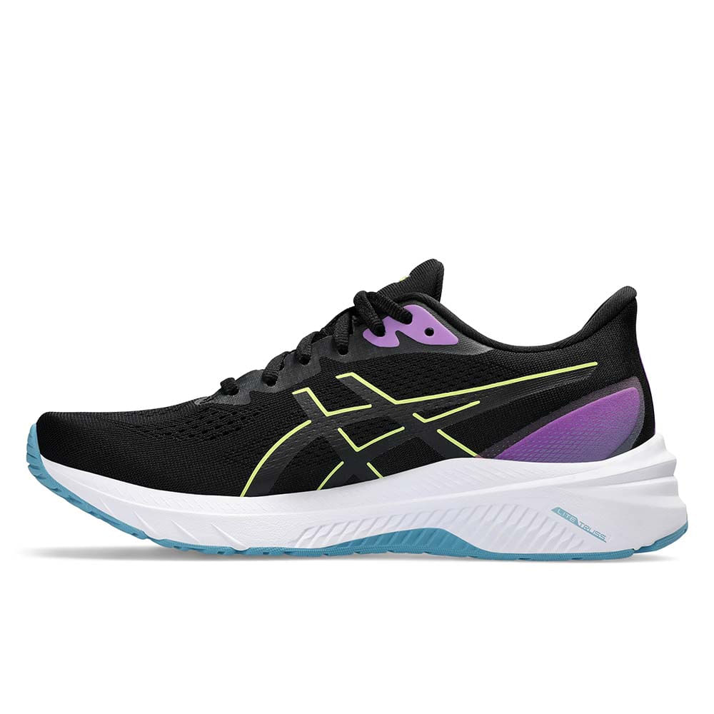 Zapatillas ASICS Gt 1000 12 Black Glow Yellow Mujer ASICS