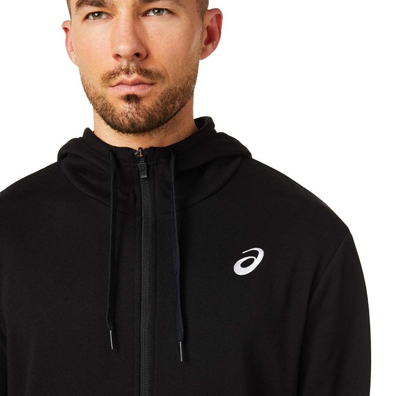Casaca ASICS Full Zip Hoodie Black Hombre - 3