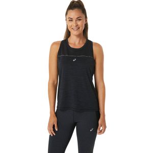 Top ASICS Race Tank Black/Charcoal Grey Mujer