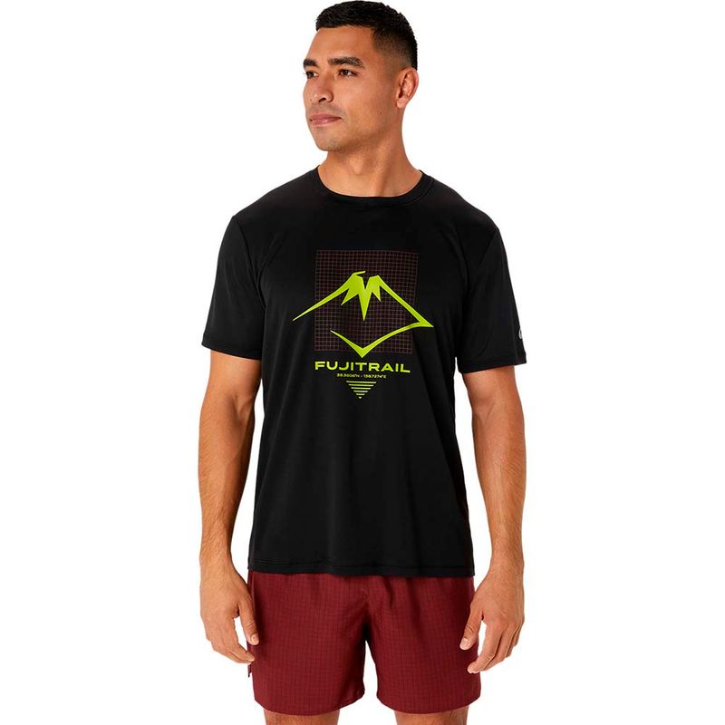 Polo-ASICS-Fujitrail-Logo-Ss-Top-M-Black-Red-Hombre---0