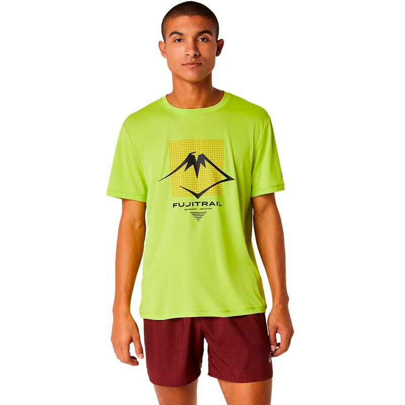 Polo-ASICS-Fujitrail-Logo-Ss-Top-M-Lime-Black-Hombre---0