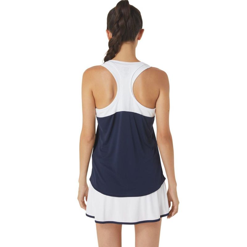 Polo-ASICS-Midnight-Brilliant-White-Azul-Marinho-Branco-Mujer---1