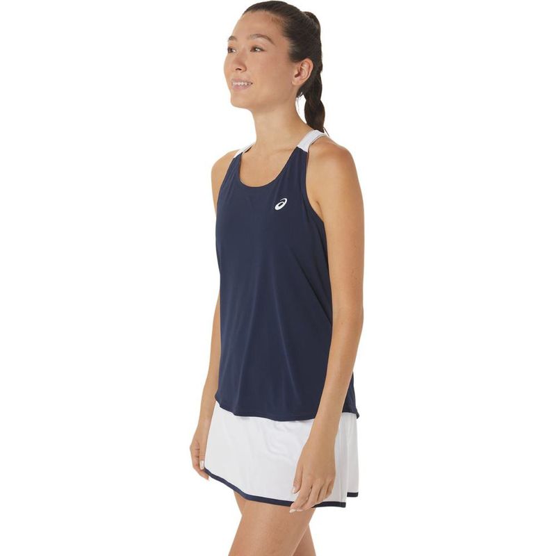 Polo-ASICS-Midnight-Brilliant-White-Azul-Marinho-Branco-Mujer---2