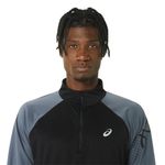 Polo-ASICS-Icon-1-2-Zip-Ls-Top-Black-Carrier-Grey-Hombre---3