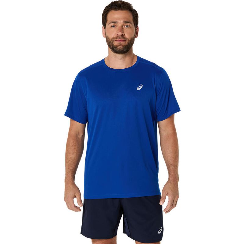 Polo-ASICS-Silver-Ss-Top-ASICS-Blue-Hombre---0