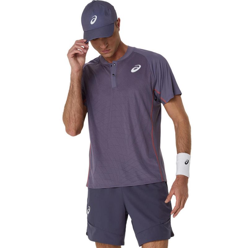 Polo--ASICS-Game-Ss-Top-Greyish-Purple-Hombre---0