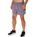 Short ASICS Silver De 5 Pulgadas Short Lavender Grey Hombre - 2