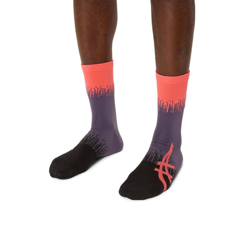Medias-ASICS-Light-Mesh-Crew-Greyish-Purple-Performance-Black-Unisex---2