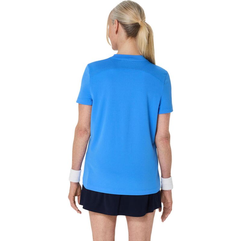 Polo-ASICS-Court-Short-Sleeve-Top-Blue-Coast-Mujer---1