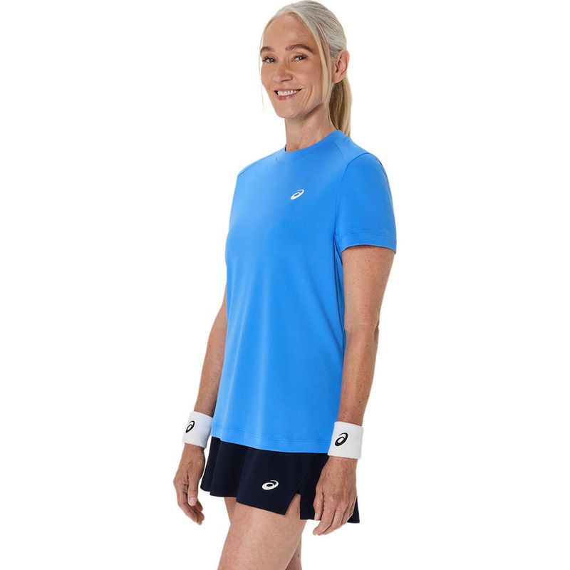 Polo-ASICS-Court-Short-Sleeve-Top-Blue-Coast-Mujer---2