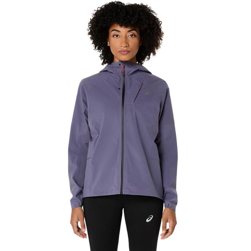 Casaca ASICS Metarun Waterproof Jacket Greyish Purple Mujer - 0