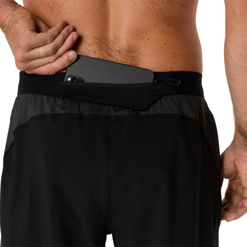 Short ASICS Road 7In Short Performance Black/Graphite Grey Hombre - 5