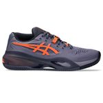 Zapatilla-ASICS-GEL-Resolution-X-Clay-Greyish-Purple-Nova-Orange-Hombre---0