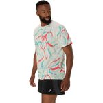 Polo ASICS Road All Over Print Ss Top Birch Hombre - 2