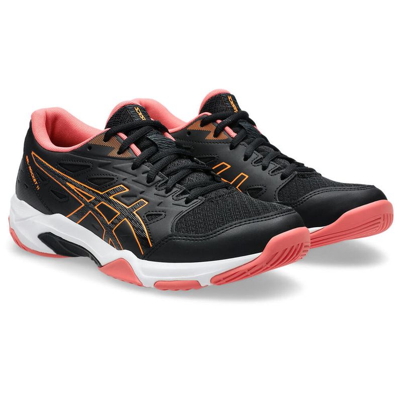 Zapatilla-ASICS-GEL-Rocket-11-Black-Orange-Pop-Mujer---2