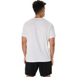 Polo ASICS Spiral Logo Graphic Cotton Blend Tee Brilliant White Hombre - 1