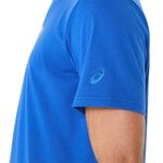 Polo ASICS Spiral Logo Graphic Cotton Blend Tee Illusion Blue Hombre - 2