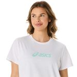 Polo ASICS Training Core Logo Tee Brilliant White Mujer - 2