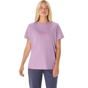 Polo ASICS Training Core Logo Tee Light Ube Mujer
