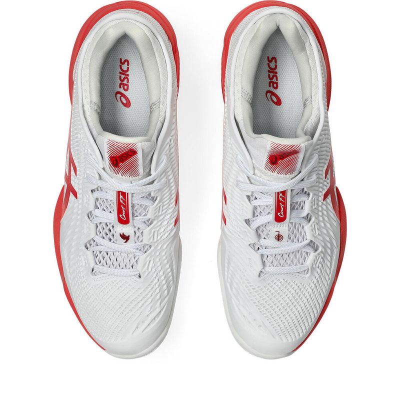 Zapatillas ASICS Court Ff 3 Novak Clay White/Electric Red Hombre - 4