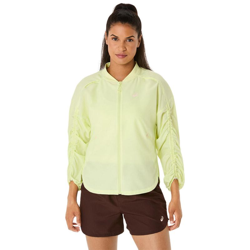 Casaca ASICS Nagino Run Adjustable Jacket Huddle Yellow Mujer - 0