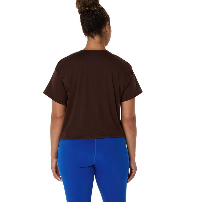 Polo-ASICS-Nagino-Flex-Short-Sleeve-Top-Coffee-Mujer---1