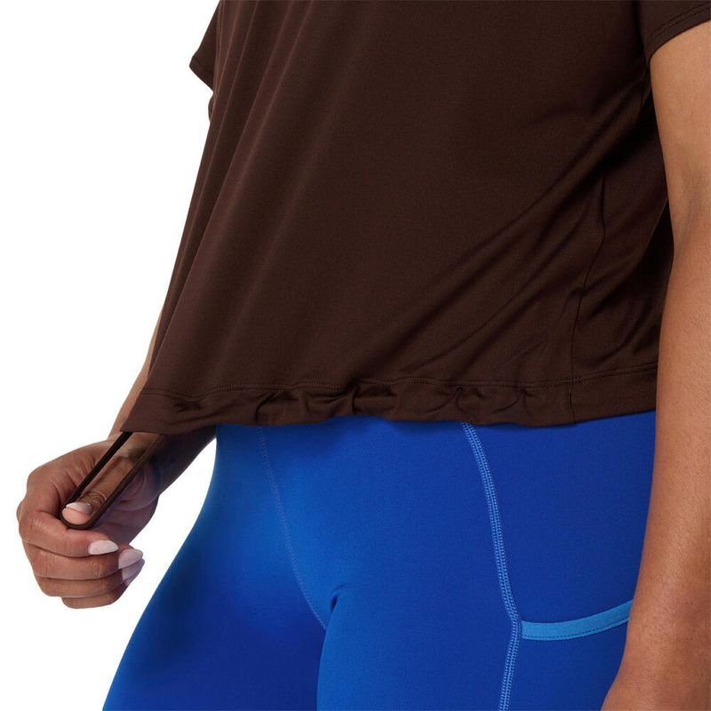Polo-ASICS-Nagino-Flex-Short-Sleeve-Top-Coffee-Mujer---3