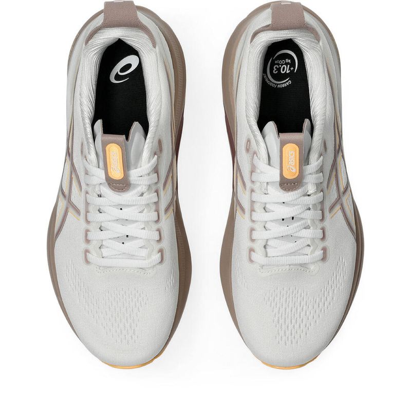 Zapatillas-ASICS-GEL-Kayano-32-White-Orange-Glow-Mujer---3