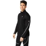 Polo ASICS Road Lite-Show 1/2 Zip Top Performance Black Hombre - 1