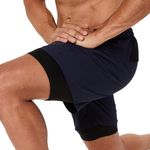 Shorts ASICS 2 In 1 Woven 7In Short Midnight Hombre - 4