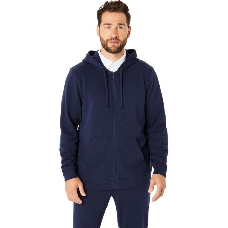 Casaca-ASICS-Sweat-Full-Zip-Hoodie-Midnight-Hombre---0