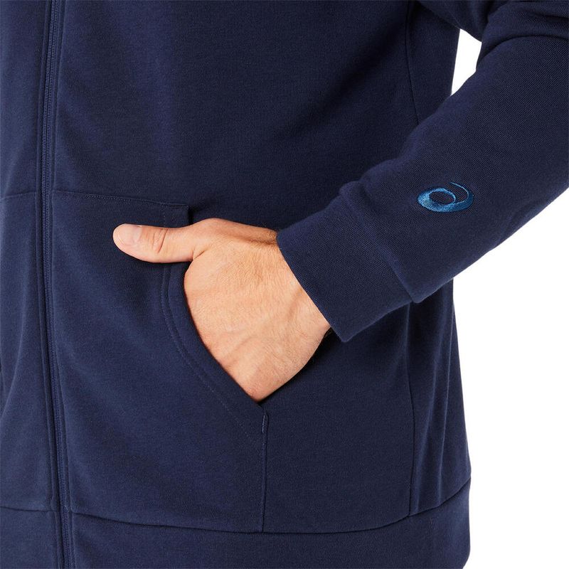 Casaca ASICS Sweat Full Zip Hoodie Midnight Hombre - 3