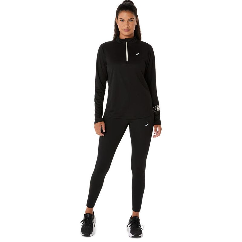 Polo ASICS Asics Icon 1/2 Zip Ls Top Performance Black Mujer - 5