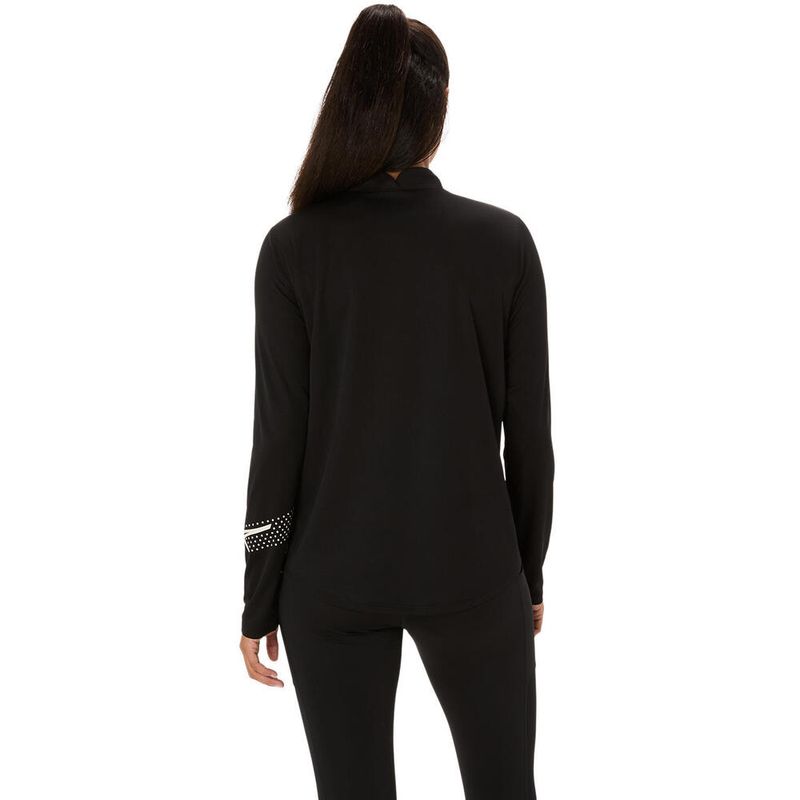Polo ASICS Asics Icon 1/2 Zip Ls Top Performance Black Mujer - 1