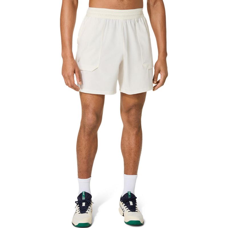 Shorts ASICS Match 7In Short Cream Hombre - 0
