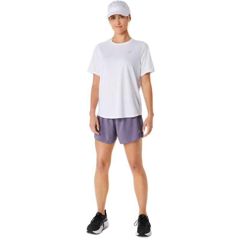 Short ASICS Silver 4In Short Greyish Purple Mujer - 4