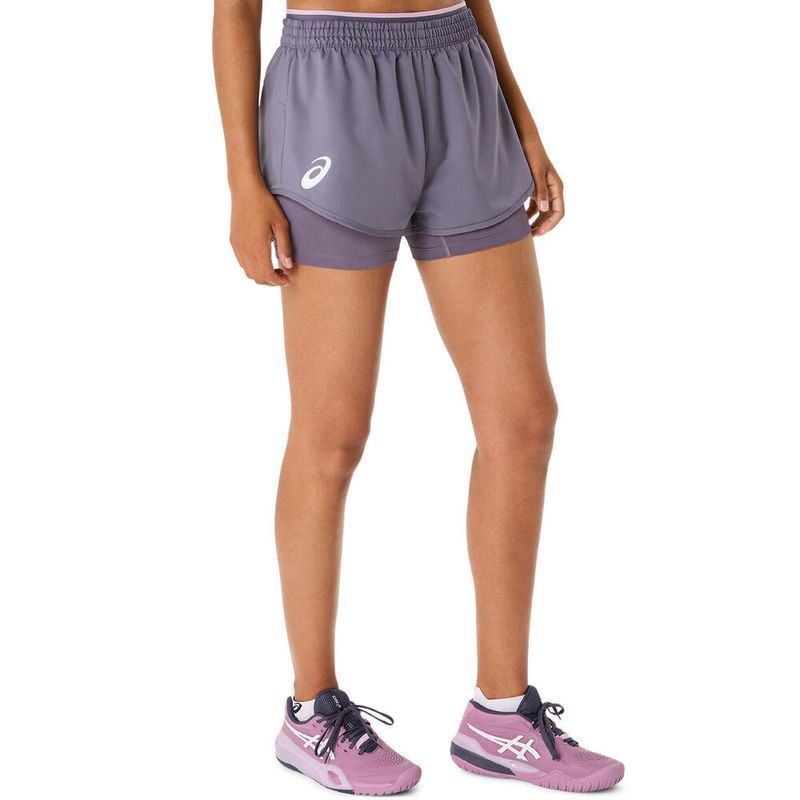 Short ASICS Match Short Greyish Purple Mujer - 2
