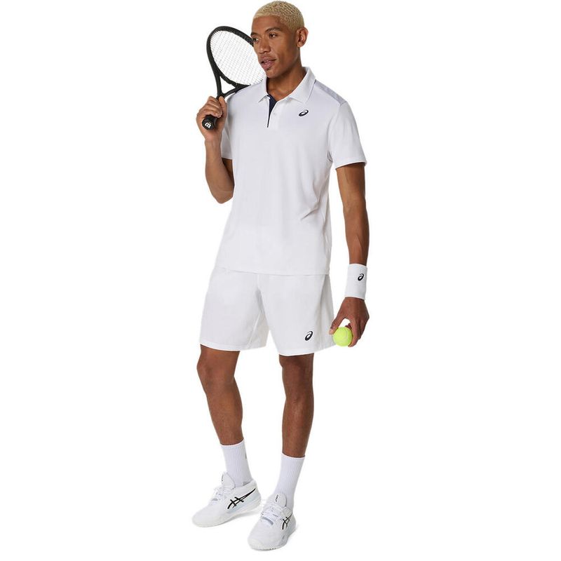 Short ASICS Court 9In Short Brilliant White Hombre - 4