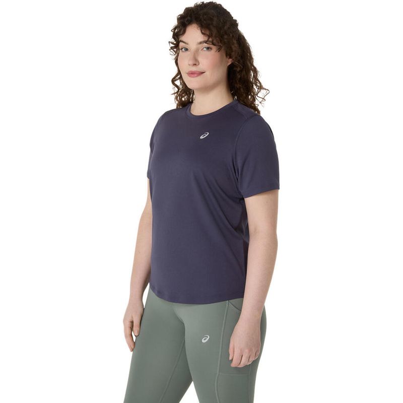 Polo-ASICS-Asics-Silver-SS-Top-Azul-Mujer---1