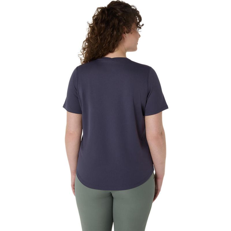 Polo-ASICS-Asics-Silver-SS-Top-Azul-Mujer---2