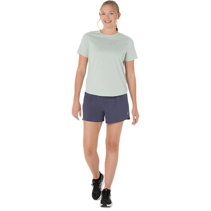 Shorts ASICS Asics Silver 4In Short Indigo Fog Mujer - 0