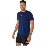 Polo ASICS Road Seamless Top Midnight Hombre - 2