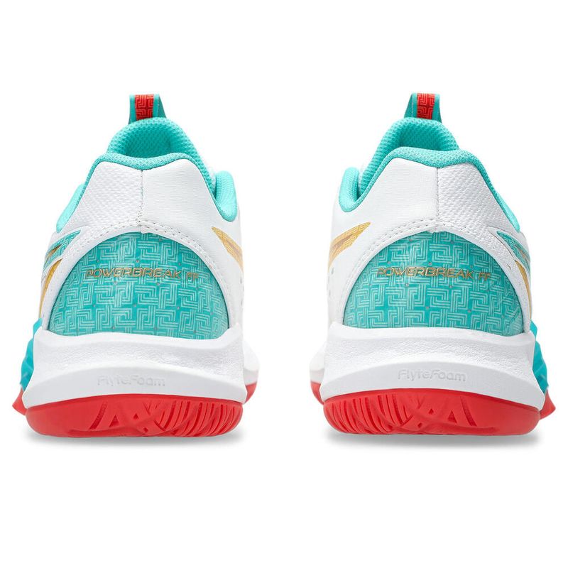 Zapatillas ASICS Powerbreak FF White/Sea Glass Mujer - 4