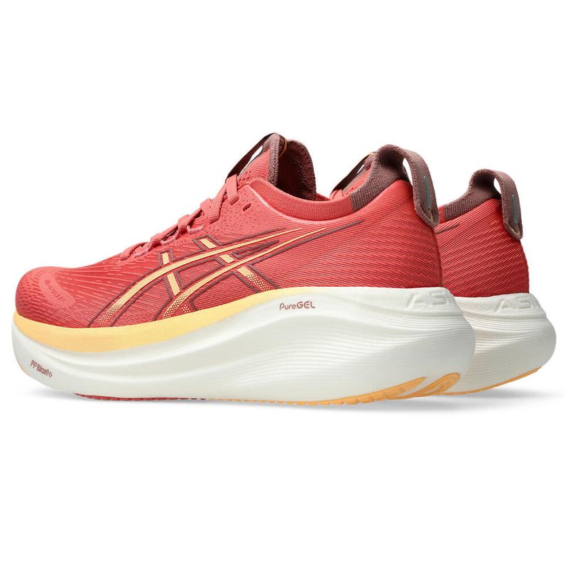 Zapatillas ASICS GEL-Nimbus 27 Dark Pink Clay/Orange Glow Mujer - 3