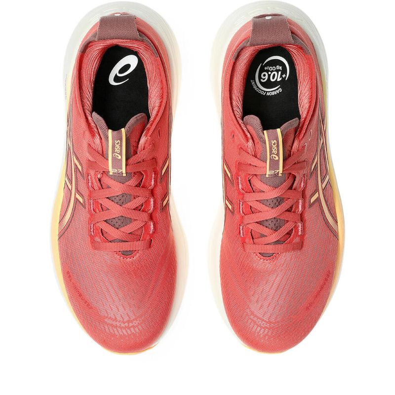 Zapatillas ASICS GEL-Nimbus 27 Dark Pink Clay/Orange Glow Mujer - 4